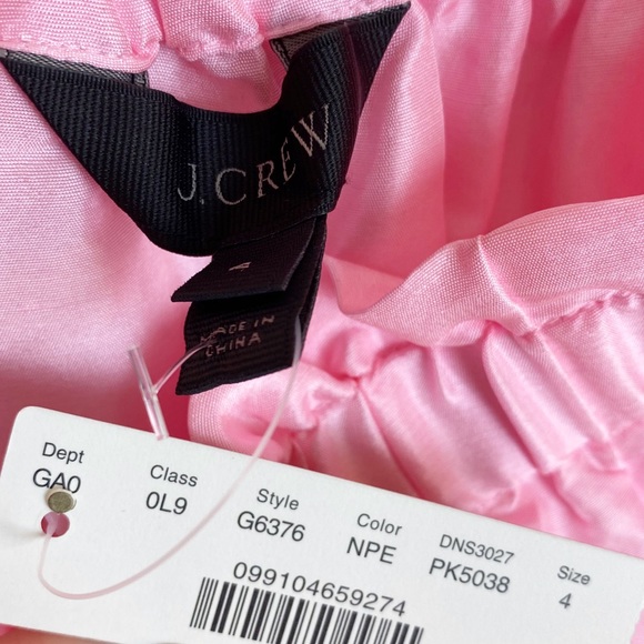 J. Crew Silk Pink Summer Blouse NEW! | E20-15 - Picture 6 of 8